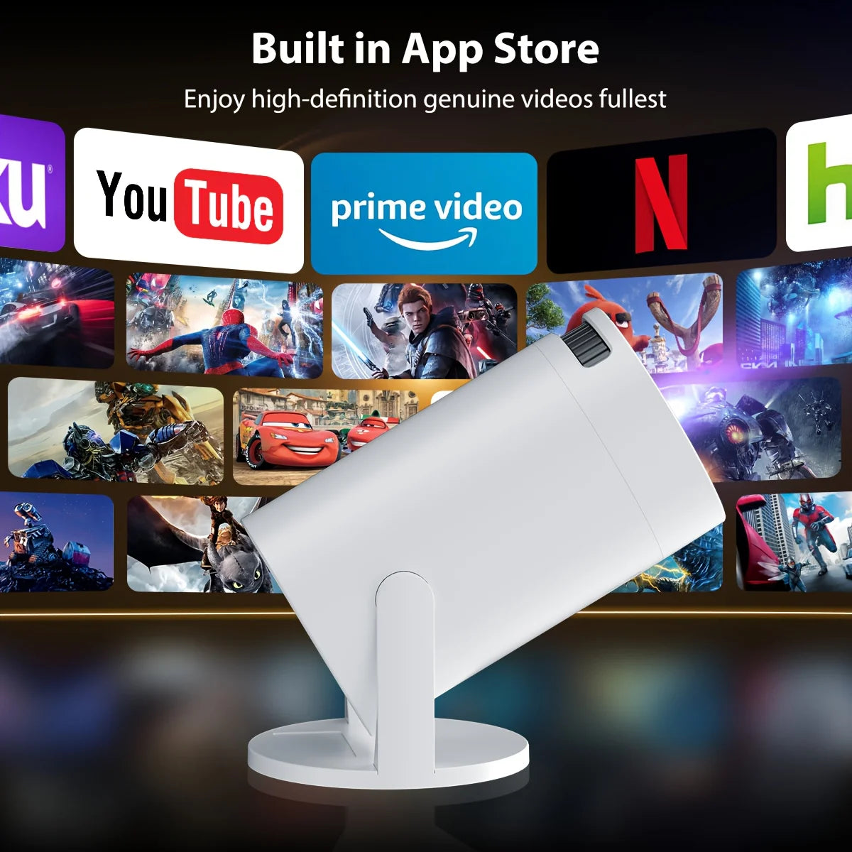 Portable Mini Projector，Mini projector for movies on the wall