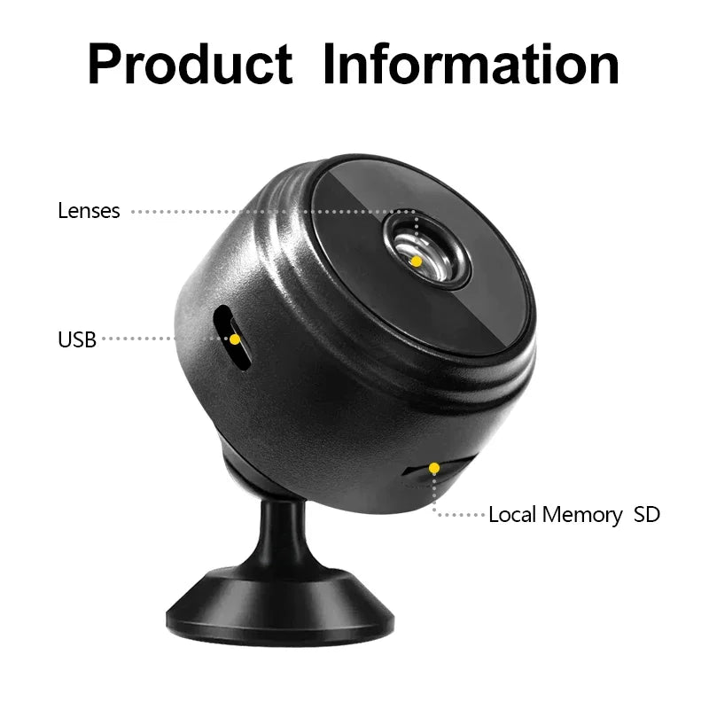Wireless Home Safety Surveillance System with A9 HD Smart Cameras Sensor Camcorder for Web Video Monitoring Ensuring Security