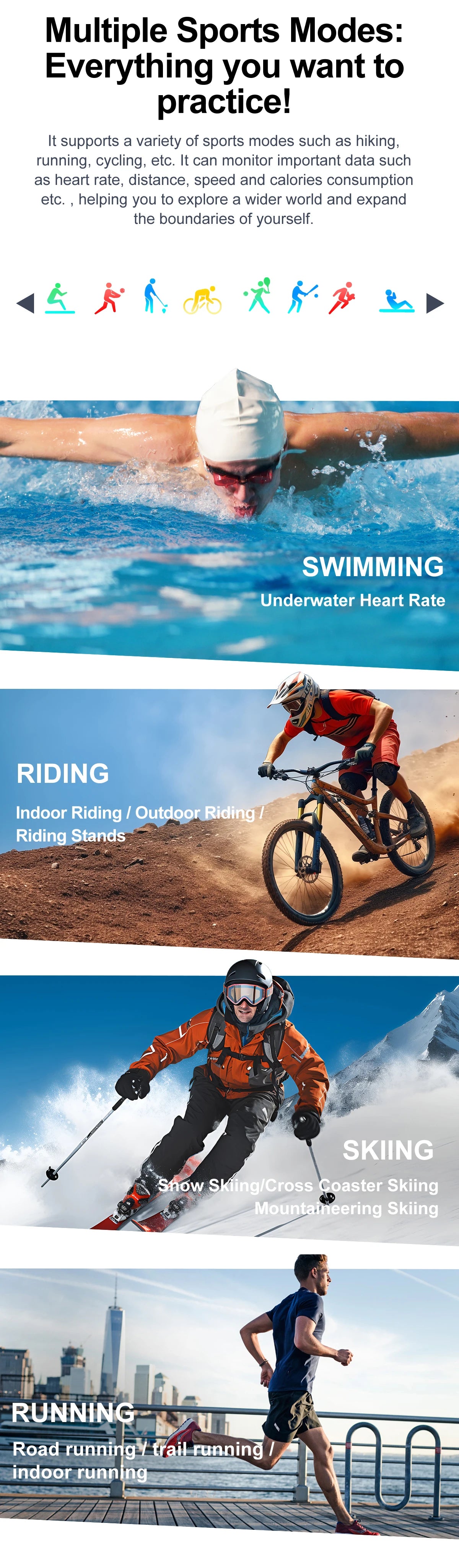 For Android ios New AMOLED Smart Watch Men with Flashlight Sports Waterproof Fitness Tracker Bluetooth Call Smartwatch Man+Box