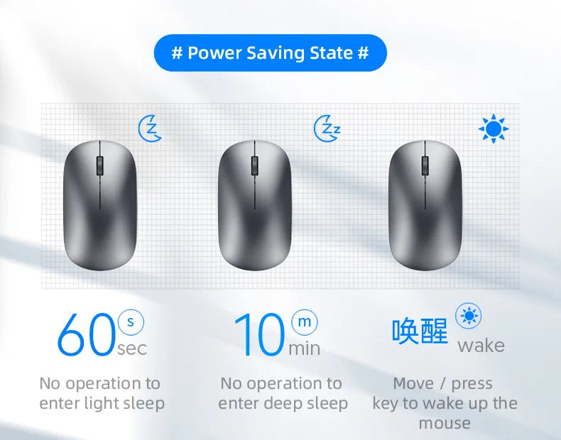 Xiaomi Bluetooth Wireless Mouse Dual Mode DPI Adjustable 2.4G Type-C Rechargeable Silent Ergonomic Morandi Portable Office Mouse