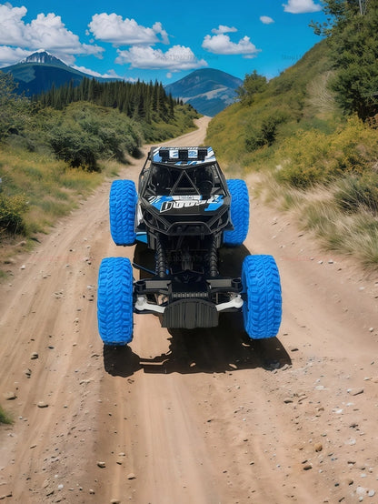 RC High Speed Off-Road Climbing Car 1:18 With Colorful Flashing Lights Rechargeable Durable Rubber Wheels Kids Adults Toys Gifts