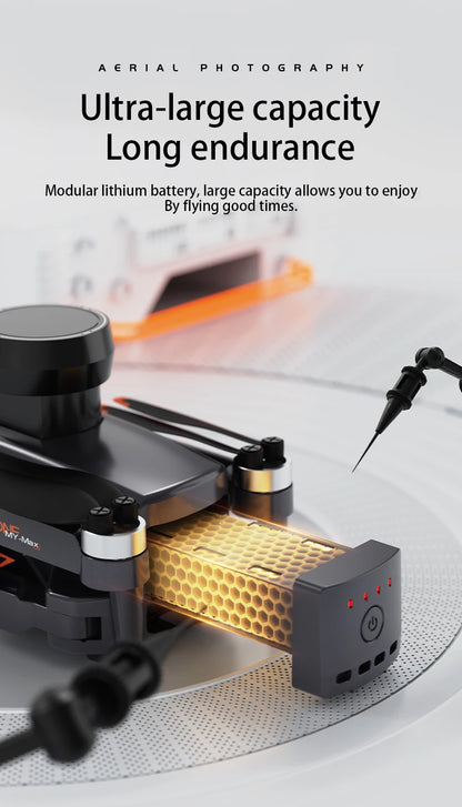 jjrc M105 3-axis Gimbal Screen Control relay version 4.5inch Remote Control Folding GPS Drone Brushless Obstacle Avoidance 8K HD