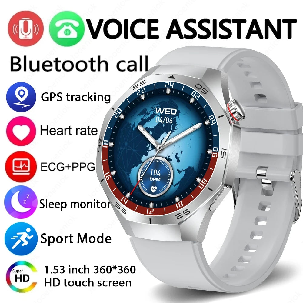 2025 Brand New Watch 5 Smartwatch Real AMOLED HD Screen 360*360 Heart Rate Bluetooth Call Waterproof Men Smart Watch Android IOS