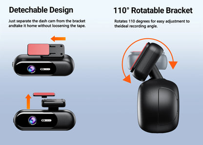 Dashcam for cars 4K UHD Recording Car Camera HDR Night Vision Video Recorder Builtin WiFi 24H Parking Monitoring car accessories