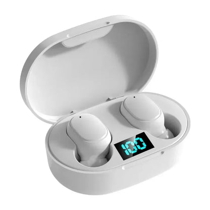 E6S TWS Earbuds - Bluetooth 5.0 w/LED Display & ENC Call Noise Cancelling, Wireless Stereo Headset for iPhone/Android
