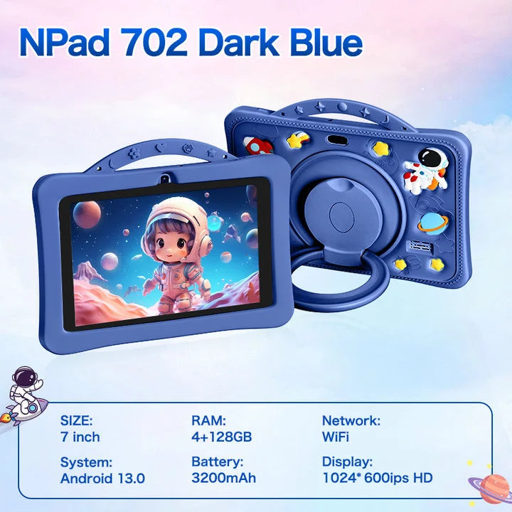 2025 New Kid's Tablet Android 14 7.1 HD Screen 1280*600 IPS 4GB+128GB Memory 3200mAh GPS Satellite Positioning Tablet Boys Girls
