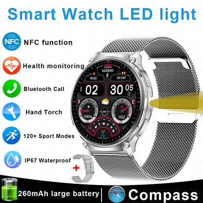 GPS NFC Compass Watch For HUAWEI GT5 Pro Smart Watch Men Altitude Bluetooth Call GPS HD 360*360 Screen Motion Tracking Watch