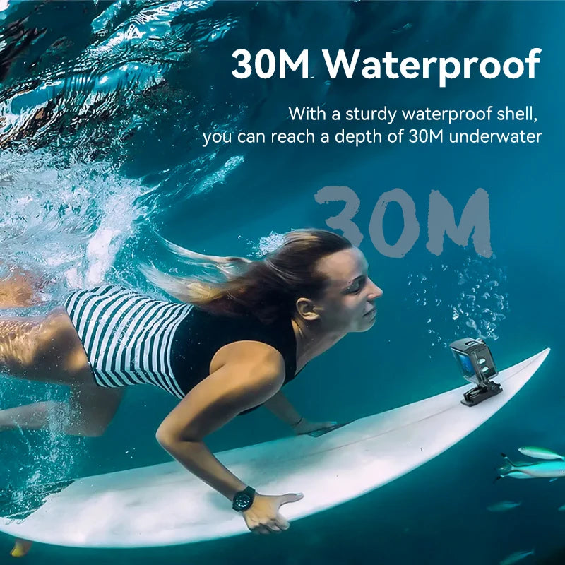 Null 4K Outdoor WiFi Action Camera Helmet Video Recording 4K/30FPS WiFi 2.0" 170DGPS 4X Zoom Underwater Waterproof Sports Camera