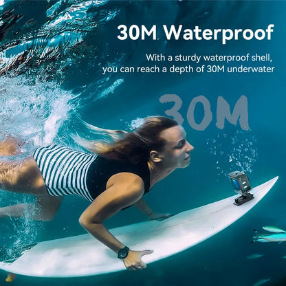 Null 4K Outdoor WiFi Action Camera Helmet Video Recording 4K/30FPS WiFi 2.0" 170DGPS 4X Zoom Underwater Waterproof Sports Camera