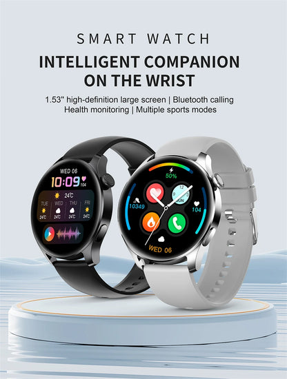 2025 New Watch 3 Smart Watch Men 1.53 Inch HD Screen GPS Fitness tracker Bluetooth Call Health IP67 Waterproof Smartwatch Man