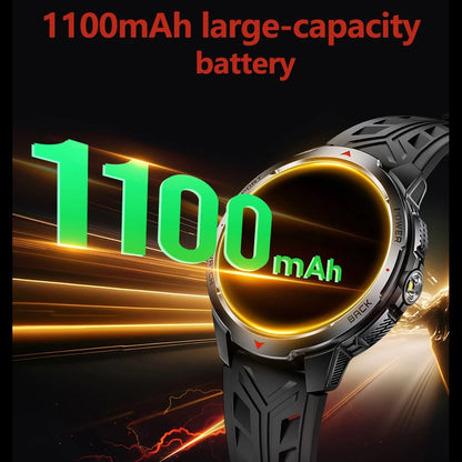 GPS Outdoor Sports Smartwatches 1100mAh Battery Compass Men's LED Lights 5ATM Waterproof Watch Bluetooth Call Smart Watch