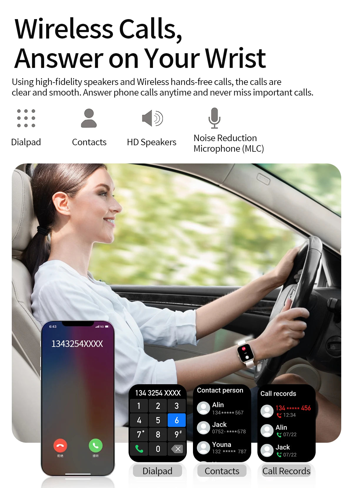 Fashion Smart Watch Men Women 1.85” HD Screen Custom Watch Face Health Monitor Women’s Watch Bluetooth Call Sports Smartwatches