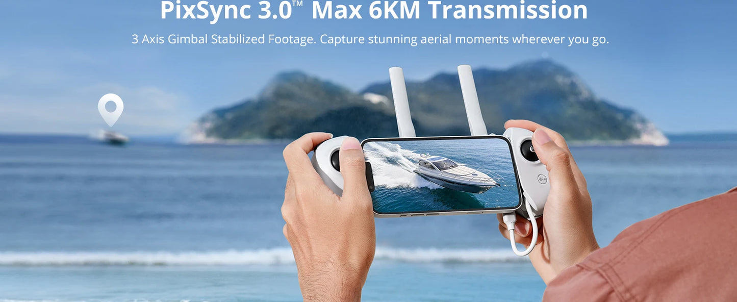 Potensic ATOM 3-Axis Gimbal 4K GPS Drones Under 249g Max 6-KM for Adults and Beginners