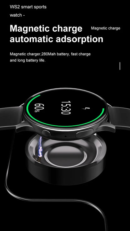 2025 New Women Bluetooth Call Smart Watch Heart Rate Blood Pressure Monitoring Smartwatches IP67 Waterproof Men Smartwatch+Box