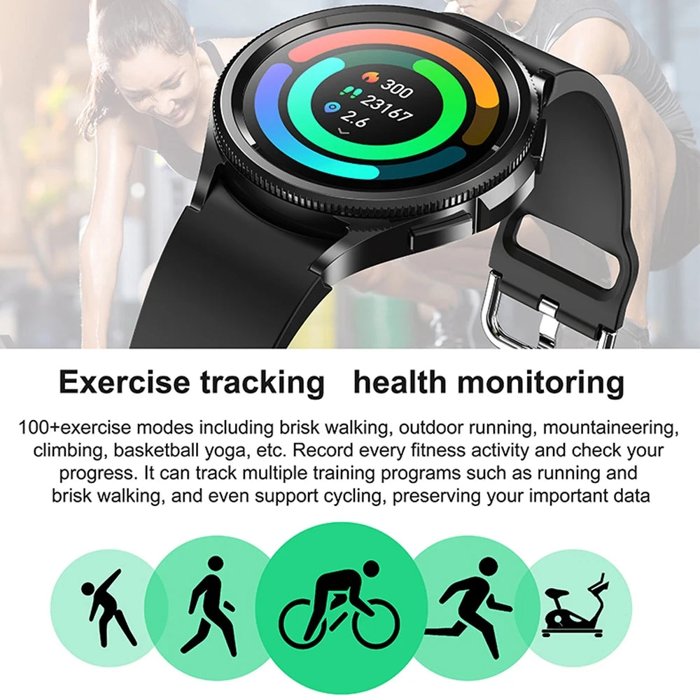 Outdoor GPS Sports Bluetooth Call Smartwatch Men's AMOLED HD Screen AI Voice Assistant 24 Hours Heart Rate Monitoring Smart Wach