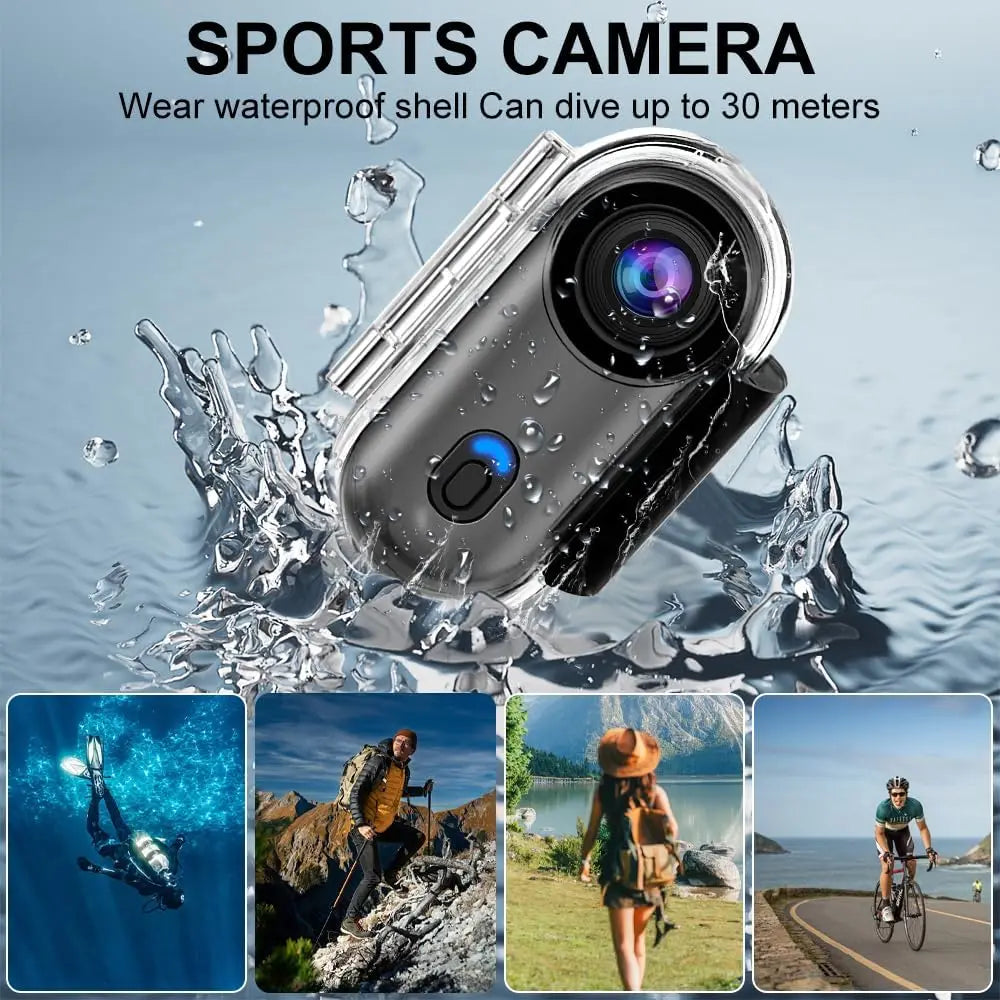 4K Outdoor Sports Camera In Helmet Motorcycle Bike Sport Mini Filming Bicycle Action 4K Professional Body Cam And Video Cameras