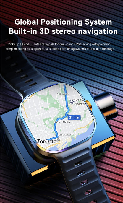 5G/4G Full Network Smart Watch 2.40 inch Big Screen HD Video Call 8GB+128GB RAM 2100mAh Google Play WIFI GPS Sim Card Smartwatch