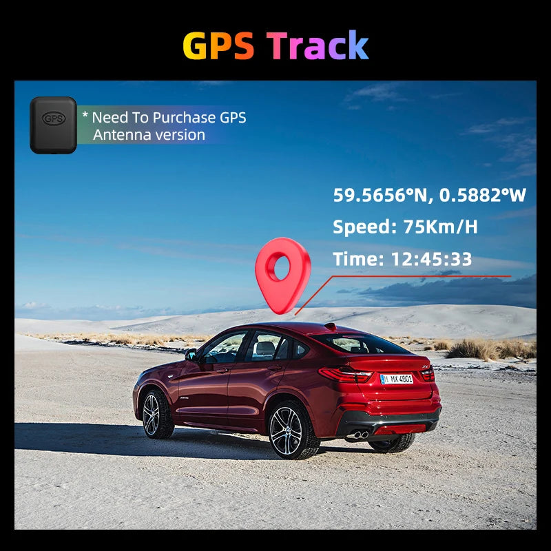 4K Dash Cam 10.26 inch Carplay & Android Auto Car DVR Video Recorder Dahscam Camera 5G Wifi GPS Navigation FM AUX 360 ° Rotation