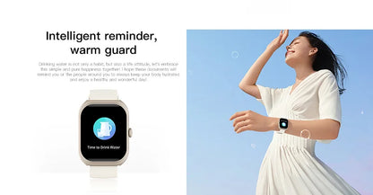 LIGE 2025 Smart Watch For Android IOS Phone 2.01" 3D Curved Screen Bluetooth Call Blood Oxygen Heart Rate Smart Watch Women Men