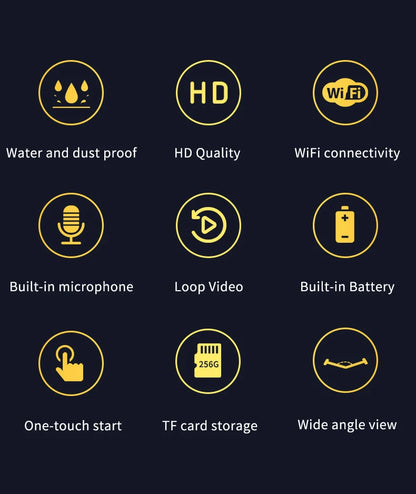 Mini Sport DV Action Camera HD 1080P Bike Motorcycle Helmet Camera Outdoor Video DVR Audio Recorder Dash Cam for Car Bicycle