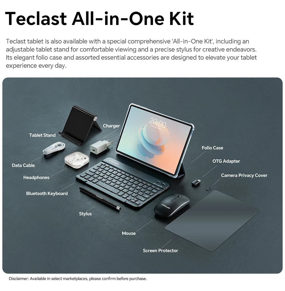 Teclast P30T Android 14 Tablet, 10.1 Inch 1280X800, 10Gb Ram (4Gb+6Gb Expansion), 128Gb Rom(Support Tf 1Tb)