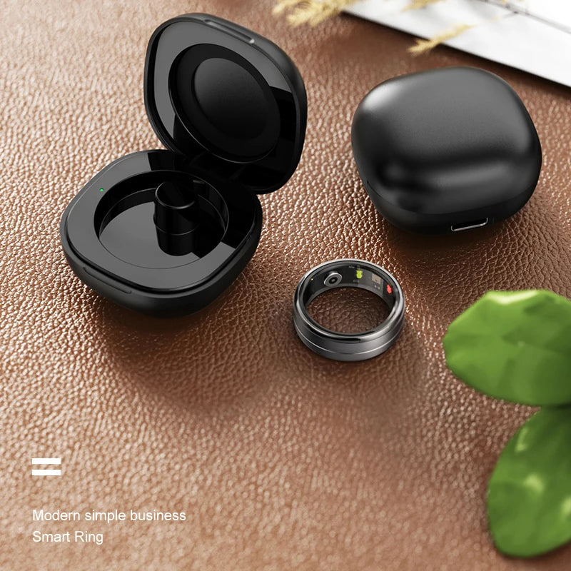 New R06 Smart Ring 2025 Mens Rings for Woman Mluti-Sport Mode Smartring with Charging Case, Fitness and Sleep Tracker for Xiaomi