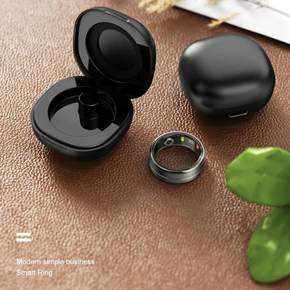 New R06 Smart Ring 2025 Mens Rings for Woman Mluti-Sport Mode Smartring with Charging Case, Fitness and Sleep Tracker for Xiaomi