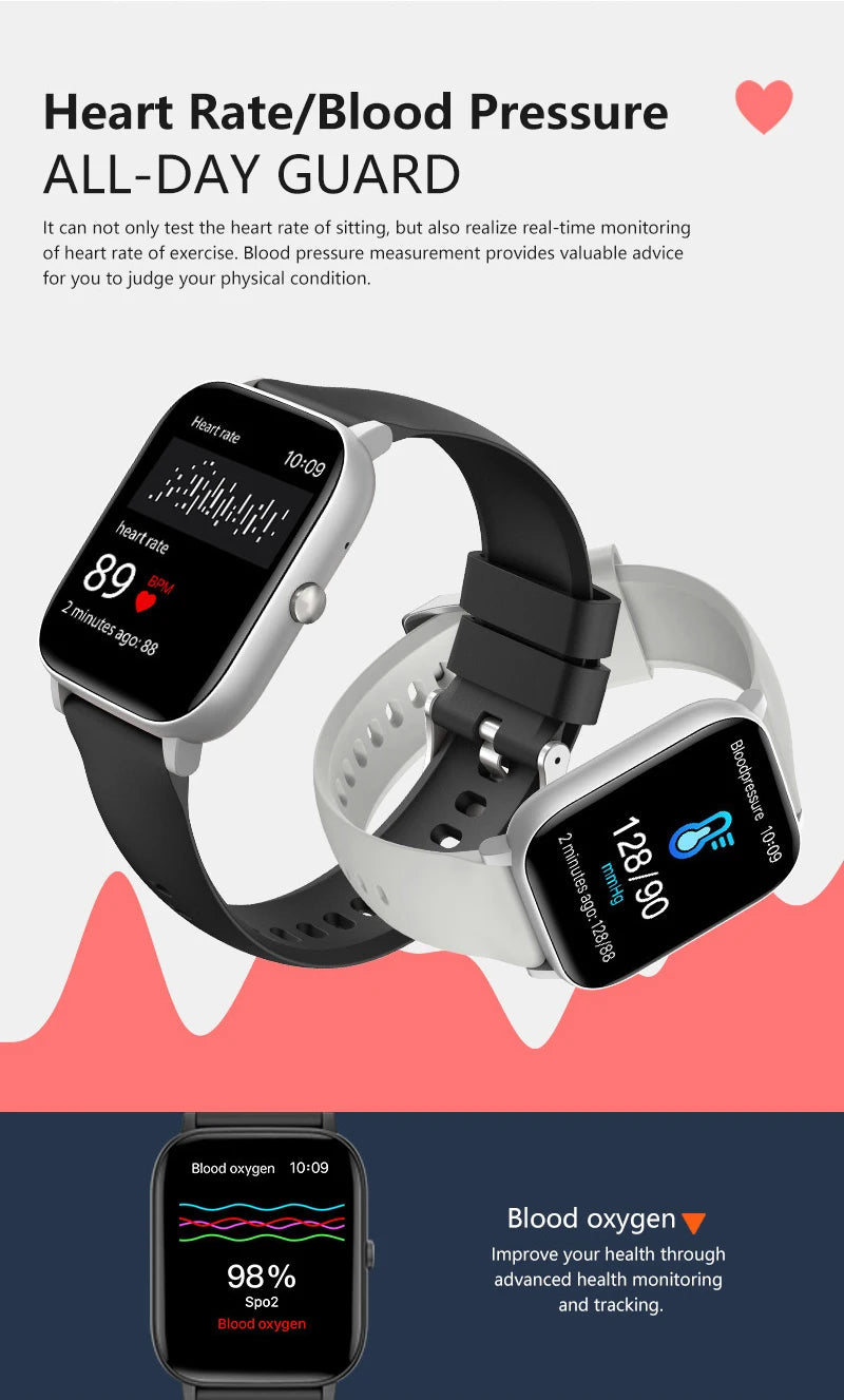 LIGE 2025 Smart Watch Men 1.85'' Screen Lady Gift Sports Fitness Watches Bluetooth Calling Digital Wristwatch For Android Phone