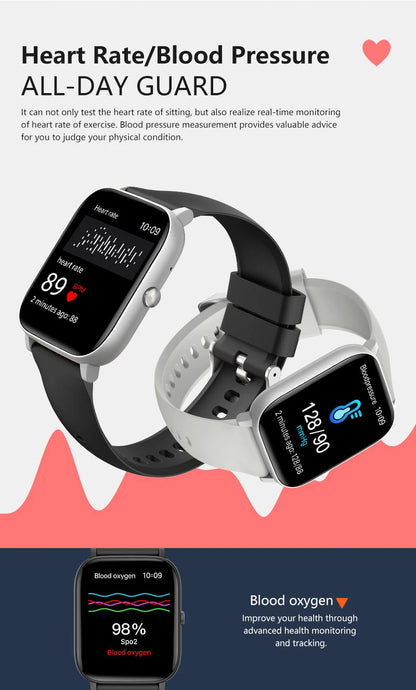 LIGE 2025 Smart Watch Men 1.85'' Screen Lady Gift Sports Fitness Watches Bluetooth Calling Digital Wristwatch For Android Phone