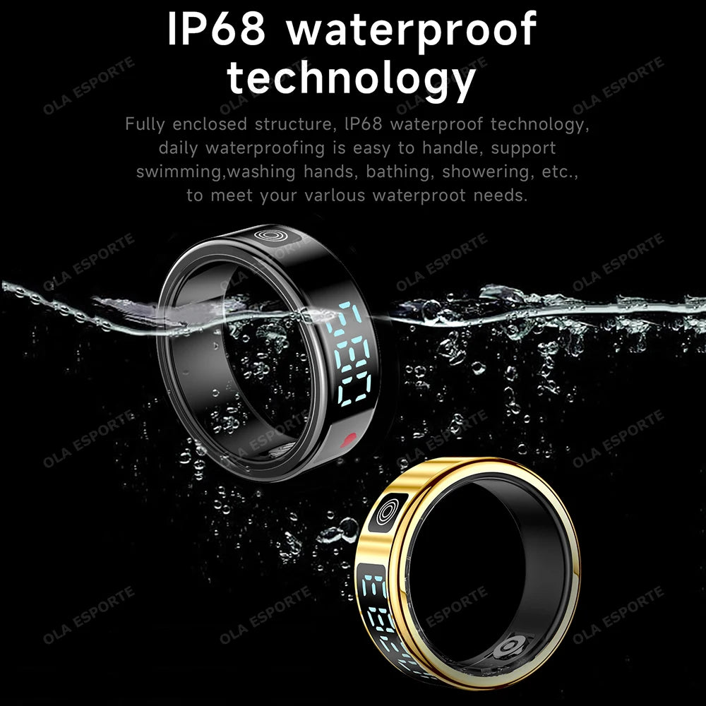 Xiaomi Smart Ring 2025 Display Screen Gestures Control Video 5ATM Waterproof Remote Camera Blood Oxygen Monitor Sports ring New
