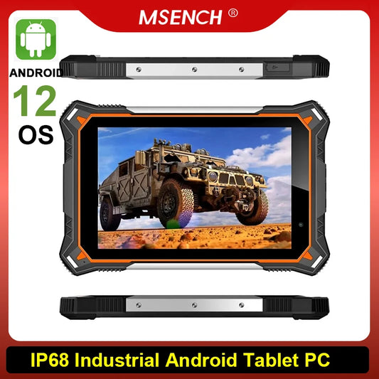 Android 12 Rugged Tablets PC 6GB RAM 128GB ROM Industrial Computer Tablets Phone 10000mah IP68 Waterproof 8 Inch Touch Screen
