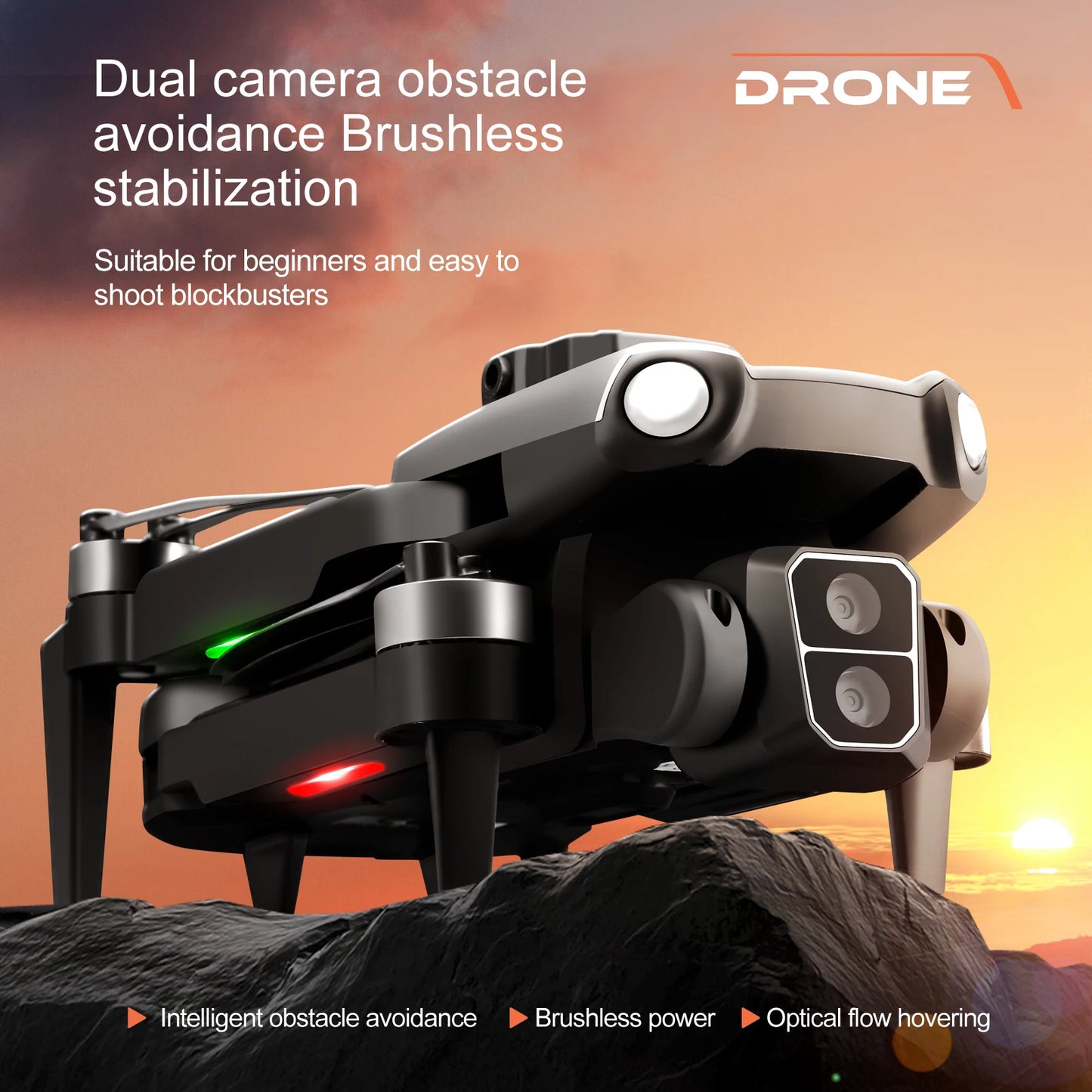 Professional S119 Drone 8K With Dual Camera 5G WIFI Smart Obstacle Avoidance FPV Brushless Motor RC Quadcopter Mini Dron