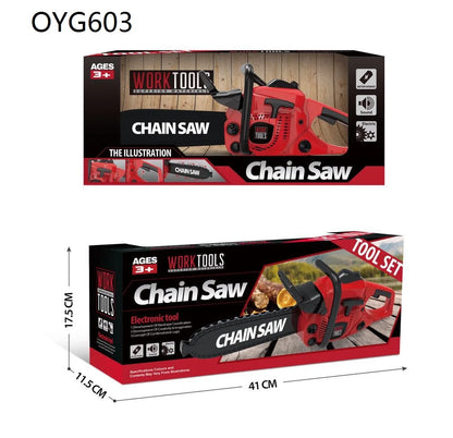 Large Size Children Electronic Chainsaw Kids Play Tools Pretend Play Tool Kits Electric Saw Children Simulated Play House Toy