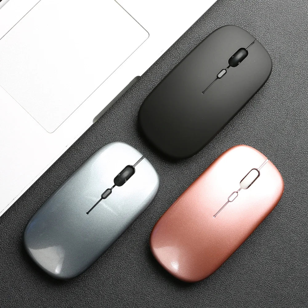 Wireless Bluetooth-compatible Mouse Portable Ergonomic Computer Mice For Laptop iPad Tablet PC Mobile Phone Office Gaming Mouse