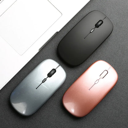Wireless Bluetooth-compatible Mouse Portable Ergonomic Computer Mice For Laptop iPad Tablet PC Mobile Phone Office Gaming Mouse