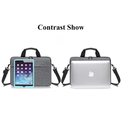 Laptop Bags Carrying Case for 13-15 inch Laptop and Tablet Shoulder Strap Durable Water-Repellent Fabric Business Casual School