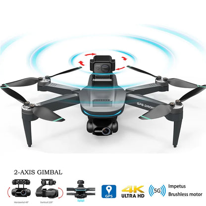 L200 PRO MAX GPS Drone with 2-axis Gimbal Professional Anti-shake 4K HD Camera FPV Drone 360° Obstacle Avoidance Quadcopter Toys