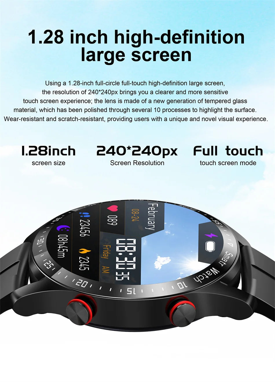 2025 New Bluetooth Call Smartwatch Men's Sports Fitness Waterproof Watch Heart Rate Full Touch Screen GT Series Smart Watch