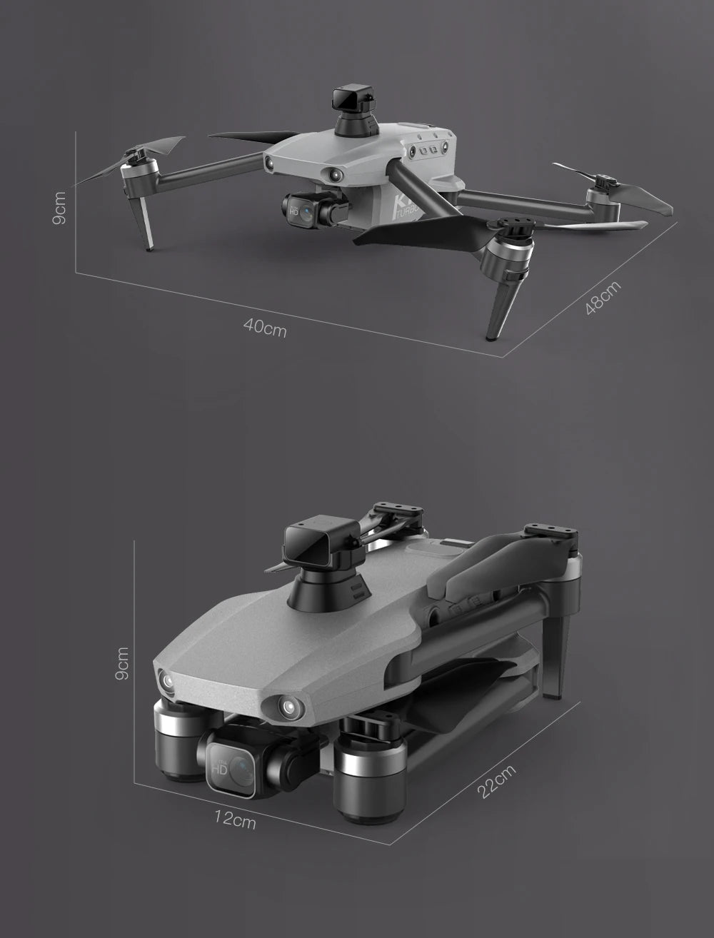 K11 Tubro Professional Drone With 8K Camera 3-Axis Gimbal Obstacle Avoidance Touch Screen FPV Drone Brushless GPS RC Quadcopter
