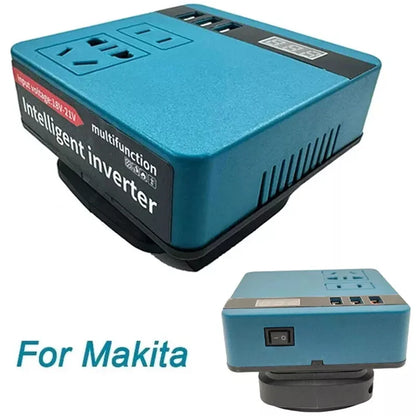 120W Lithium Battery Inverter DC 18V-21V To AC 220V for Makita Smart Transformer Outdoor Work Inverter