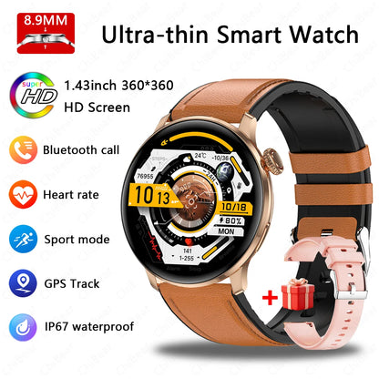 Fashion Women Bluetooth Call Smart Watch DIY Dial Health Monitoring Full Screen Touch Smartwatches 2025 New Android IOS