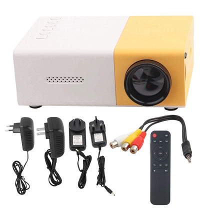 Projector 5 X 3.2 X 1.9In Portable Small Size Stylish 1080P LED Projector Convenient Practical for Travel Movies Games Camping