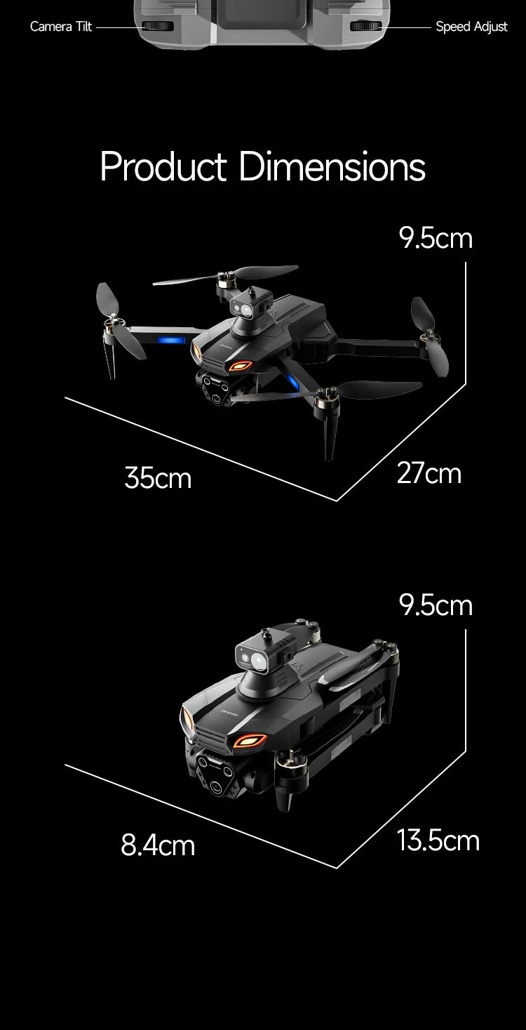 M7 Mini Drone Professional GPS 8K HD Camera Drones 5G WIFI FPV Video 4k UAV 4.5 inch large screen remote control RC Dron