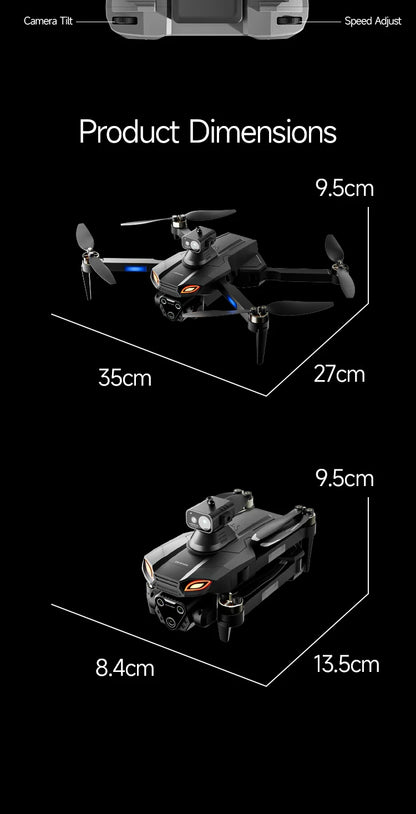M7 Mini Drone Professional GPS 8K HD Camera Drones 5G WIFI FPV Video 4k UAV 4.5 inch large screen remote control RC Dron