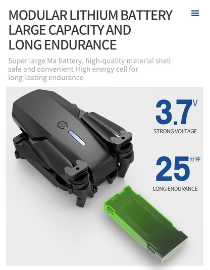 MHD E88 Dual Camera Drone Aerial Photography Professional High-definition Quadcopter Outdoor Flying Toy Beginner Drone Kids Gift