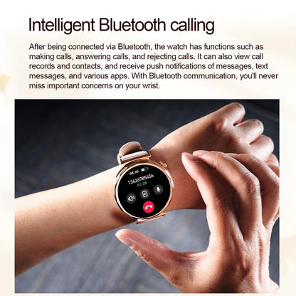 2025 New Fashion Bluetooth Call Smart Watch Women AMOLED HD Screen Health Monitoring 100+ Sports Mode Smartwatches IOS
