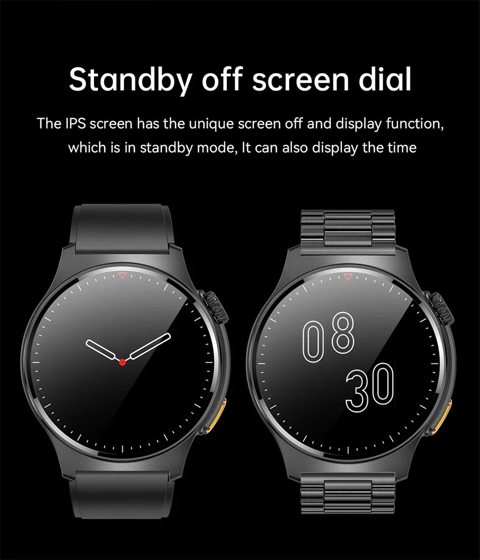 Men's Bluetooth Call Smart Watch GPS Sports NFC Health Monitoring Weather Data Waterproof Smartwatch 2025 New