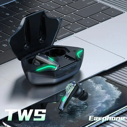 Gaming Earbuds Wireless Bluetooth Earphones With Mic Bass Audio Sound 9D Stereo Music HiFi Headset Game Sport Headphones