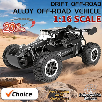New RC Car 1:16 2.4Gh 20KM/H Model With LED Lights 2WD Off-road Remote Control Climbing Vehicle Outdoor Cars Drift Toys Boy Gift