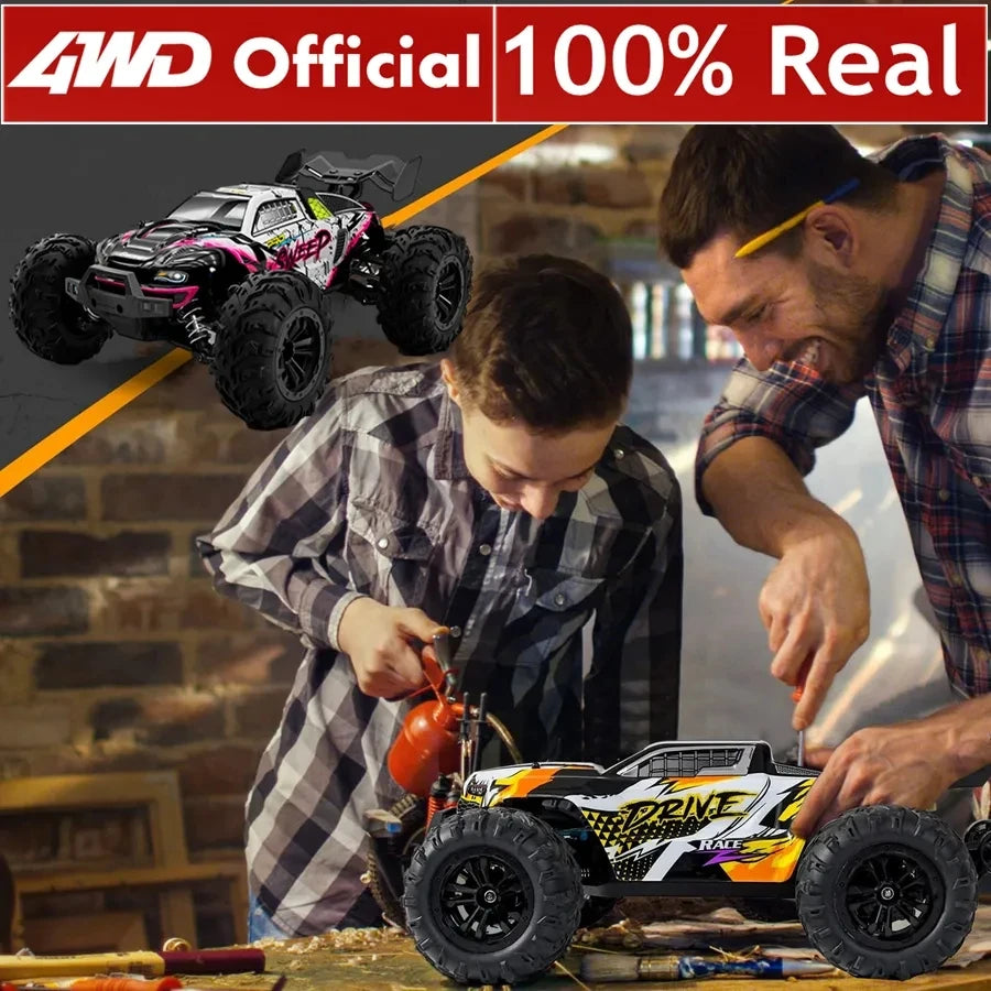 4WD Remote Control Car Off Road 4x4 RC High Speed Buggy Truck Super Brushless 50 or 80KM/H Fast Drift Racing Toy Kids Adults